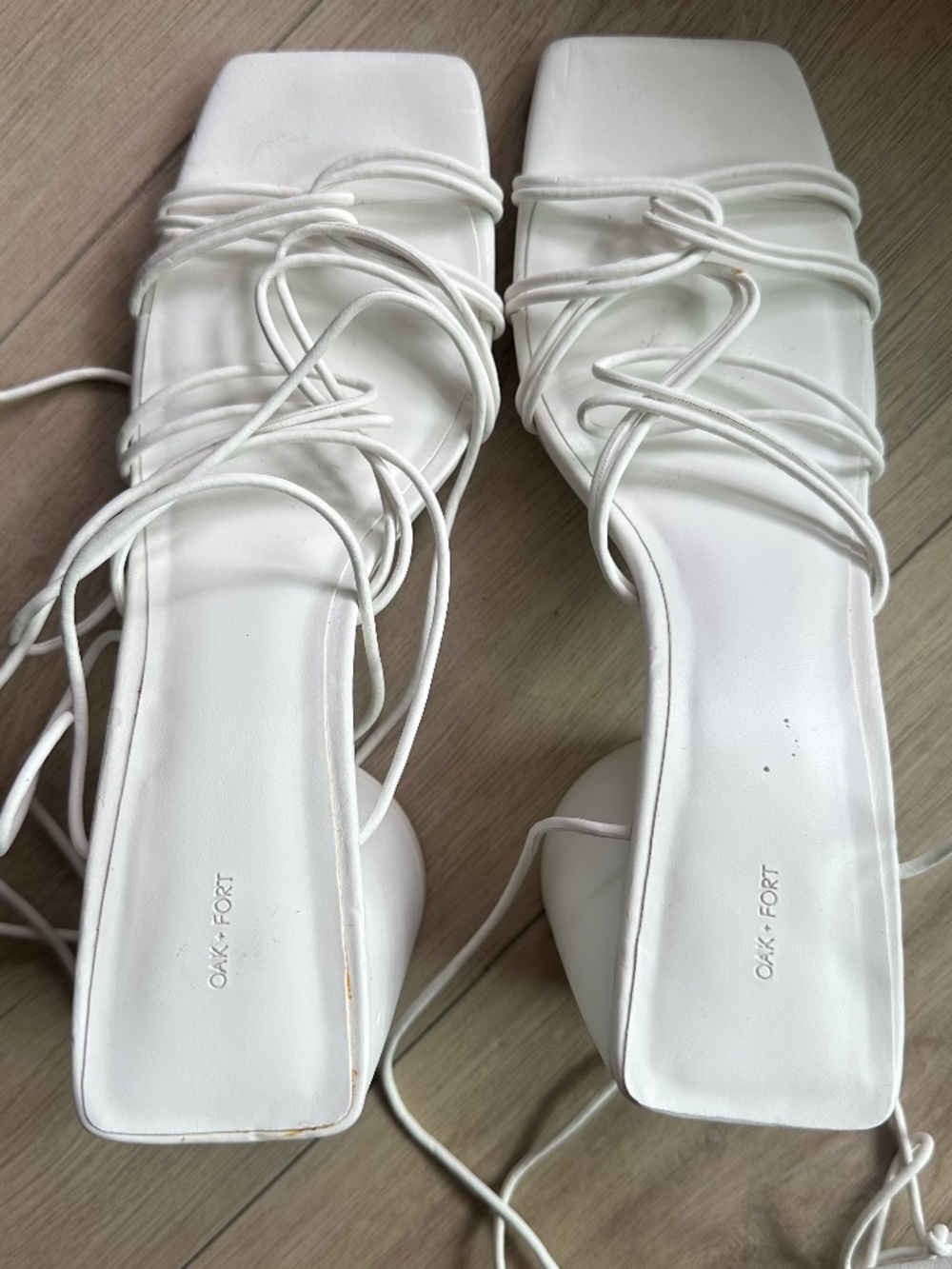 Oak and Fort White summer heels